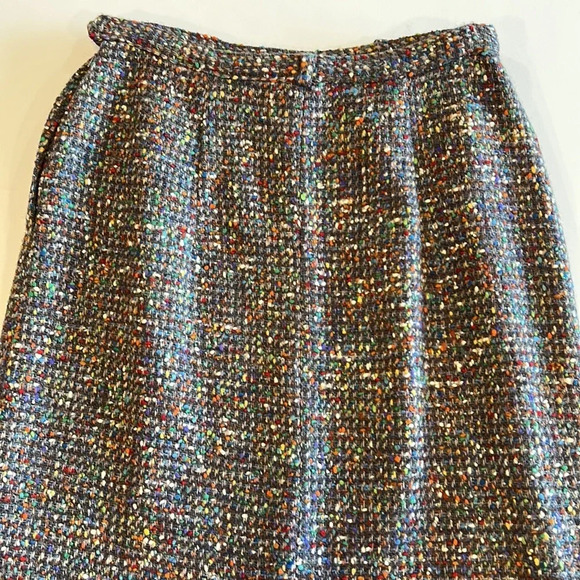 Century of Boston - wool/tweed rainbow a-line skirt - Picture 4 of 10